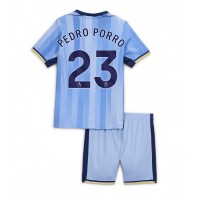 Camiseta Tottenham Hotspur Pedro Porro #23 Segunda Equipación Replica 2024-25 para niños mangas cortas (+ Pantalones cortos)